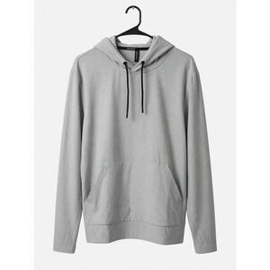 Jockey Mens Medium Grey Heather Pullover Hoodie Performance Athletic Stretch